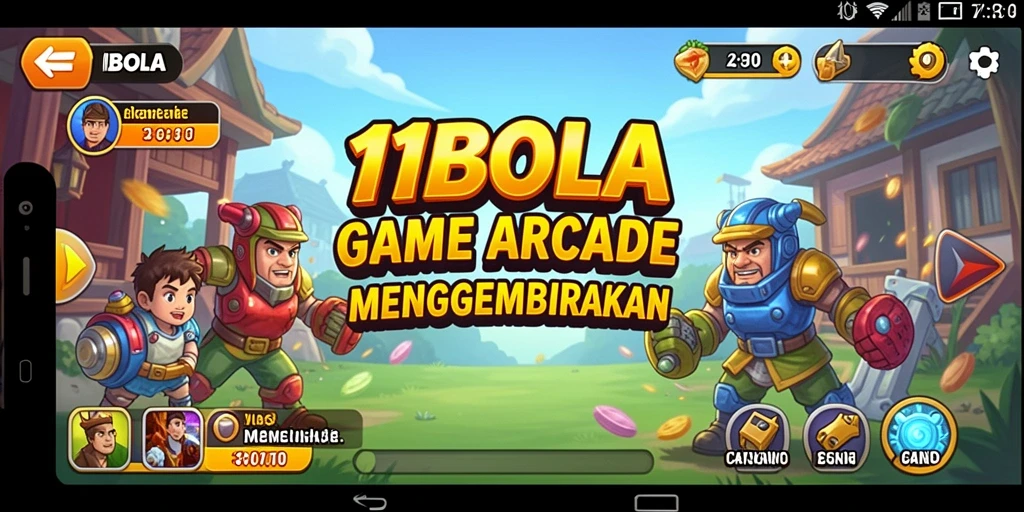 Screenshot gameplay menampilkan aksi seru dalam 11BOLA.