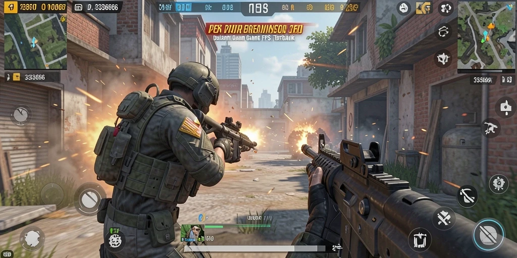 Tampilan gameplay <strong>333666</strong> yang mendebarkan dari pengalaman FPS.