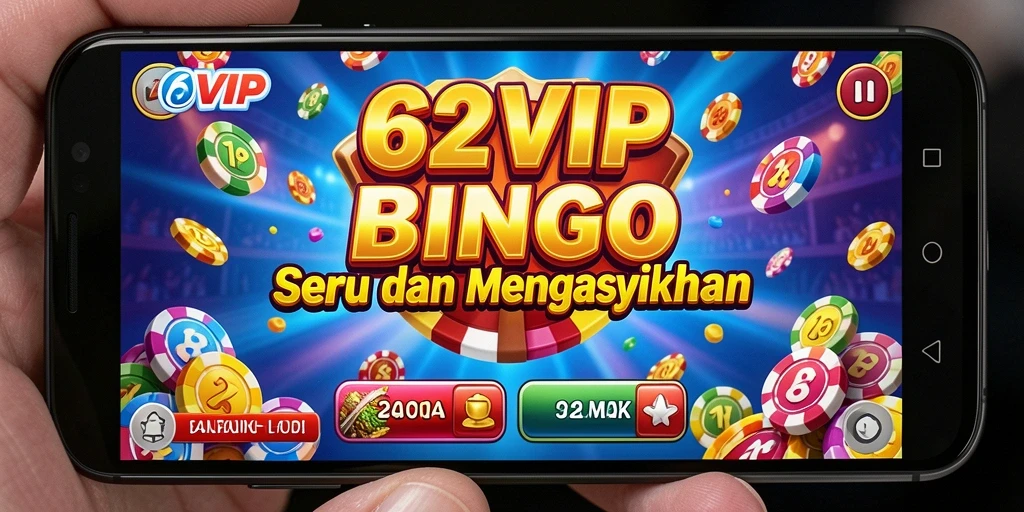 Tampilan seru gameplay Bingo di 62VIP dengan interaksi pemain.