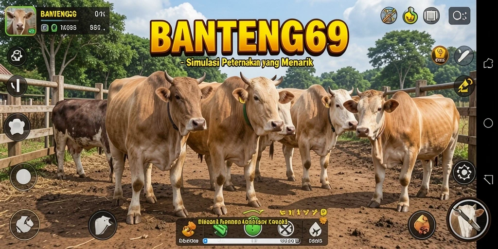 Tangkapan layar menunjukkan gameplay BANTENG69 yang seru dan interaktif.