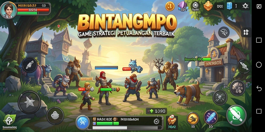 Tampilan gameplay BINTANGMPO yang seru dan dinamis.