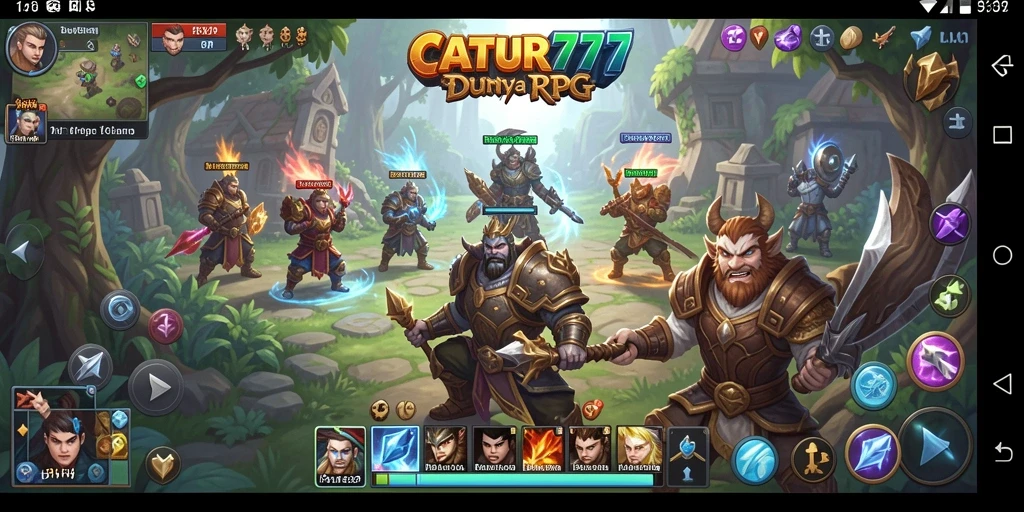 Tangkapan layar permainan CATUR777 menampilkan aksi RPG yang mendebarkan.