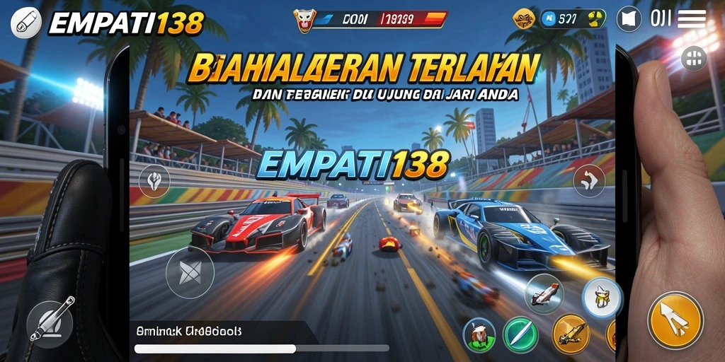 Tampilan gameplay balapan seru di EMPATI138 yang menegangkan dan realistis.