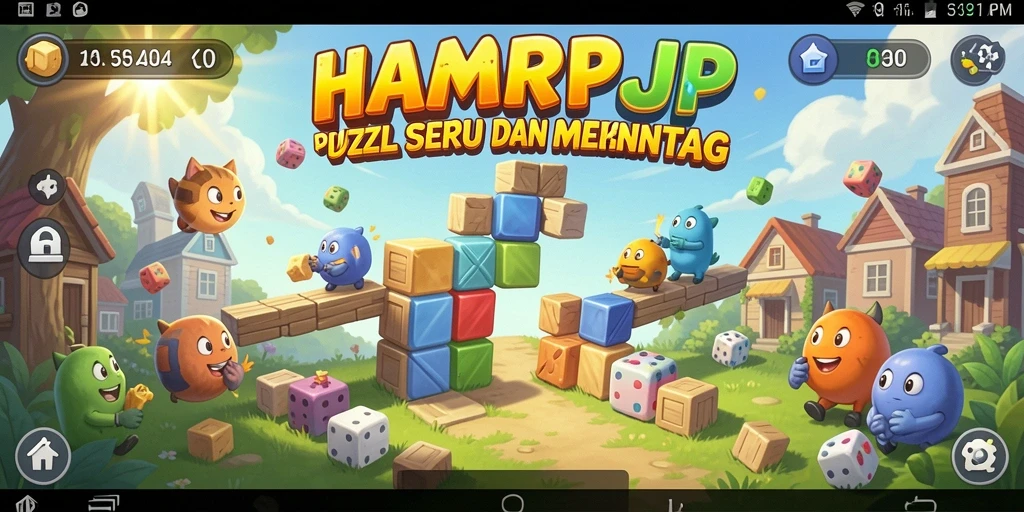 Screenshot gameplay HARAPJP menampilkan tantangan Puzzle yang seru.