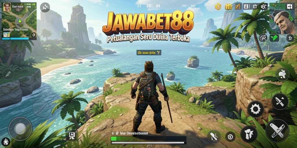Gameplay seru JAWABET88 di dunia terbuka yang luas.