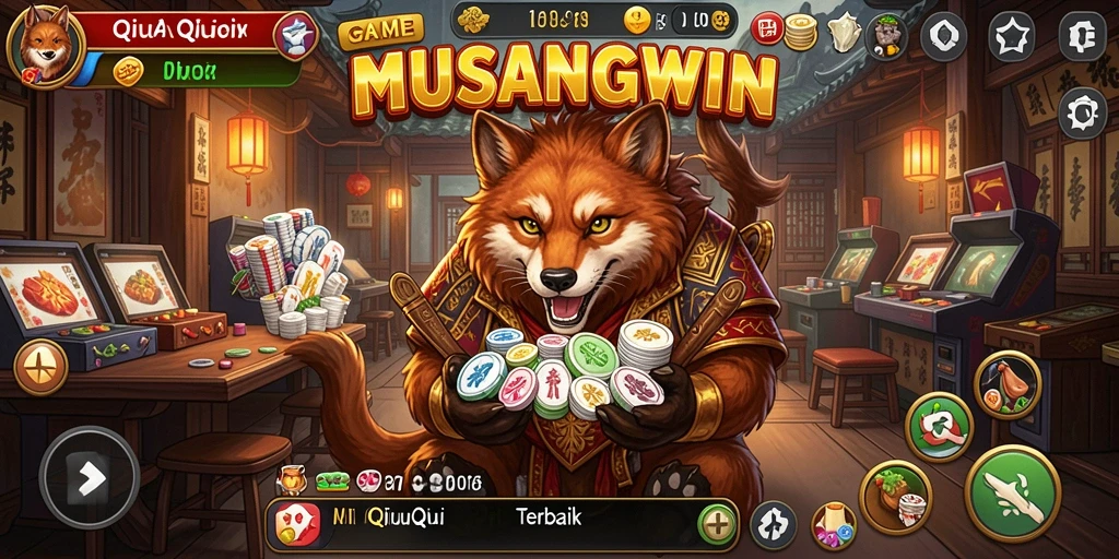 Tampilan gameplay seru dalam MUSANGWIN QiuQiu.