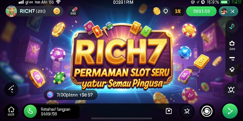 Screenshot RICH7 menunjukkan gameplay Slot yang menarik dan seru.