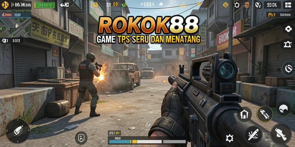 Tampilan gameplay seru dengan aksi tembak-menembak yang mendebarkan.