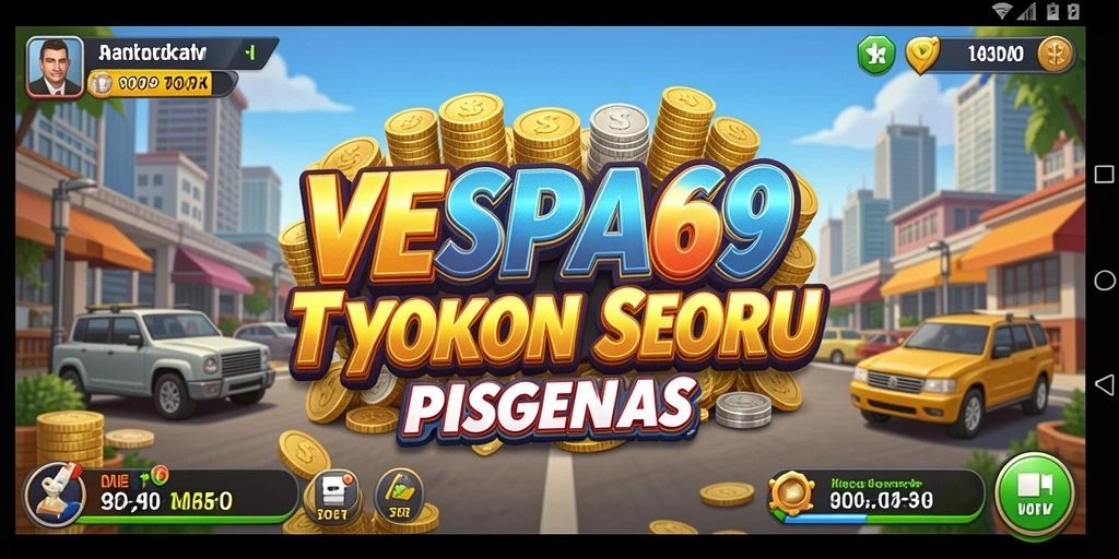Tampilan menarik dari gameplay Tycoon VESPA69 dengan berbagai pilihan bisnis.